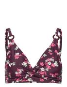 Lucca Top Swimwear Bikinis Bikini Tops Triangle Bikinitops Burgundy Missya