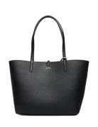 Faux-Leather Large Reversible Tote Bag Shopper Taske Black Lauren Ralph Lauren