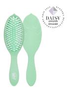 Go Green Treatment And Shine Tea Tree Oil Beauty Women Hair Hair Brushes & Combs Detangling Brush Green Wetbrush