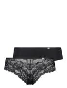 2-Pack Angie Brasilian Lingerie Panties Brazilian Panties Black Hunkemöller