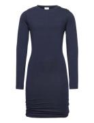 Basic L_S Dress Noos Sustainable Dresses & Skirts Dresses Casual Dresses Long-sleeved Casual Dresses Blue The New