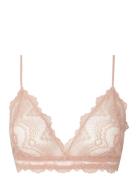 Naked Lace Bralette Lingerie Bras & Tops Soft Bras Bralette Pink Understatement Underwear