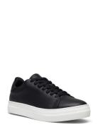 Slhdavid Chunky Leather Sneaker Noos O Low-top Sneakers Black Selected Homme