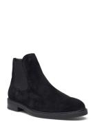 Slhblake Suede Chelsea Boot Noos Støvlet Chelsea Boot Black Selected Homme