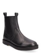 Boots - Flat Shoes Chelsea Boots Black ANGULUS