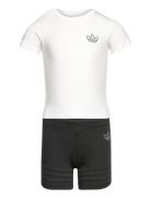 Sprt Collection Shorts And Tee Set Sets Sets With Short-sleeved T-shirt White Adidas Originals