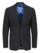 Slhslim-Joshlacklz Adv Suits & Blazers Blazers Single Breasted Blazers Black Selected Homme