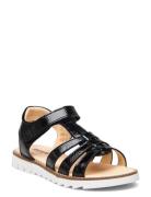 Sandals - Flat - Open Toe - Op Shoes Summer Shoes Sandals Black ANGULUS