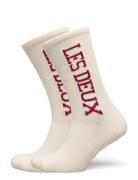 Les Deux Vertigo 2-Pack Rib Socks Underwear Socks Regular Socks Cream Les Deux