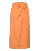 Marcena Skirt Lang Nederdel Orange Stylein