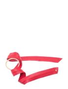 Leather Band Long Bendable Accessories Hair Accessories Scrunchies Red Corinne