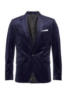 Velvet Blazer Suits & Blazers Blazers Single Breasted Blazers Navy Lindbergh