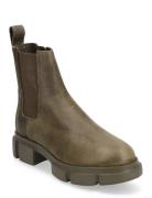 Cph570 Vitello Black Shoes Chelsea Boots Khaki Green Copenhagen Studios