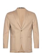 Slhcomfort-Gibson Cotton Blz B Suits & Blazers Blazers Single Breasted Blazers Beige Selected Homme