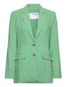 Slfviva Ls Blazer Noos Blazers Single Breasted Blazers Green Selected Femme