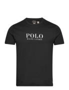 Logo Cotton Jersey Sleep Shirt Underwear Night & Loungewear Pyjama Tops Black Polo Ralph Lauren Underwear