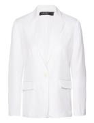 Airy Viscose Twill-Jacket Blazers Single Breasted Blazers White Lauren Ralph Lauren