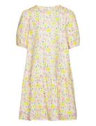 Sglima Garden Flower Ss Dress Dresses & Skirts Dresses Casual Dresses Short-sleeved Casual Dresses Cream Soft Gallery