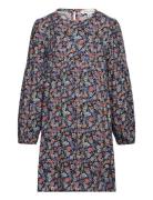 All Over Printed Dress With Flowers Dresses & Skirts Dresses Casual Dresses Long-sleeved Casual Dresses Multi/patterned Tom Tailor
