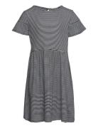 Striped Dress Dresses & Skirts Dresses Casual Dresses Short-sleeved Casual Dresses Grey Tom Tailor