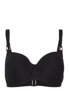 Sahara Padded Bikini Top Swimwear Bikinis Bikini Tops Wired Bikinitops Black Primadonna