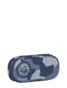 Oval Pencil Case, Tiger Race Accessories Bags Pencil Cases Blue Beckmann Of Norway
