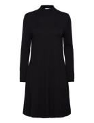 Vicomfy A-Line Rollneck Knit Dress/Pb/1 Dresses Knitted Dresses Black Vila