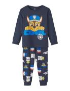 Nmmjabur Pawpatrol Nightset Noos Cplg Pyjamassæt Blue Name It