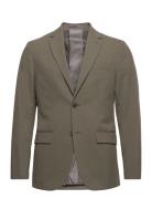 Slim-Fit Suit Jacket Suits & Blazers Blazers Single Breasted Blazers Khaki Green Mango