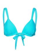 Flora Bikini Top Swimwear Bikinis Bikini Tops Triangle Bikinitops Blue Faithfull The Brand