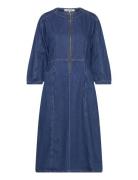 Srmariana Midi Dress Knælang Kjole Blue Soft Rebels