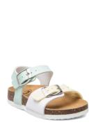 Sl Dolphin Pu Leather Wht-Multi Shoes Summer Shoes Sandals White Scholl