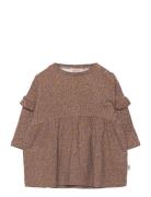 Jersey Dress Lilja Dresses & Skirts Dresses Casual Dresses Long-sleeved Casual Dresses Brown Wheat