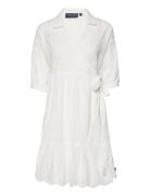 Claudia Broderie Anglaise Wrap Dress Dresses Wrap Dresses White Lexington Clothing