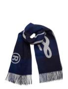 Les Deux Buffalo Wool Scarf Accessories Scarves Winter Scarves Blue Les Deux