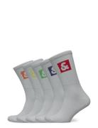 Jacdan Logo Tennis Socks 5 Pack Underwear Socks Regular Socks White Jack & J S