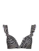 Zebra Pp Swimwear Bikinis Bikini Tops Triangle Bikinitops Black Hunkemöller