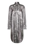 Slronya Dress Knælang Kjole Silver Soaked In Luxury