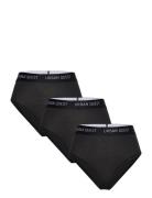 The Bamboo 3-Pack Maxi Brief Lingerie Panties High Waisted Panties Black URBAN QUEST