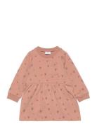 Dinaa - Bodydress Dresses & Skirts Dresses Casual Dresses Long-sleeved Casual Dresses Pink Hust & Claire