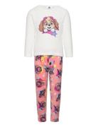 Pyjalong Coral Pyjamassæt Multi/patterned Paw Patrol