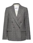 Cohen - Classic Wool Check Blazers Double Breasted Blazers Grey Day Birger Et Mikkelsen
