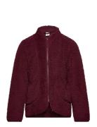 Fleece Jacket Outerwear Fleece Outerwear Fleece Jackets Burgundy Müsli By Green Cotton