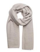 Wool-Cashmere Waffle-Knit Wrap Scarf Accessories Scarves Winter Scarves Grey Lauren Ralph Lauren
