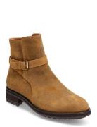 Bryson Waxed Suede Buckled Boot Desert Boots Snøresko Beige Polo Ralph Lauren