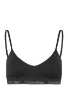 Lght Lined Triangle Lingerie Bras & Tops Soft Bras Bralette Black Calvin Klein