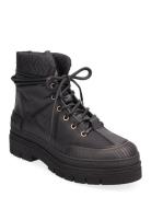 Th Monogram Outdoor Boot Shoes Boots Ankle Boots Laced Boots Black Tommy Hilfiger