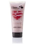 I Love Exfoliating Shower Smoothie Strawberries Cream 200Ml Bodyscrub Kropspleje Kropspeeling Nude I LOVE