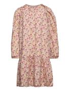 Dress Flower Woven Dresses & Skirts Dresses Casual Dresses Long-sleeved Casual Dresses Multi/patterned En Fant