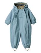 Outdoor Suit Olly Tech Outerwear Coveralls Shell Coveralls Blue Wheat